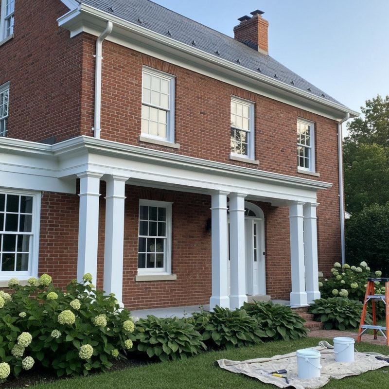 Brick House Painting detail