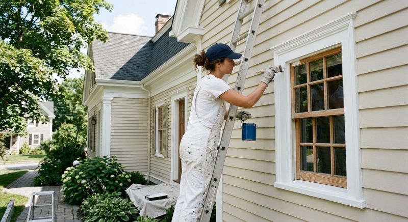 Exterior Trim Painting project example