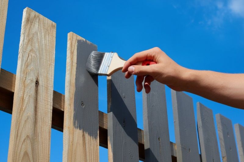 Steel Fence Painting