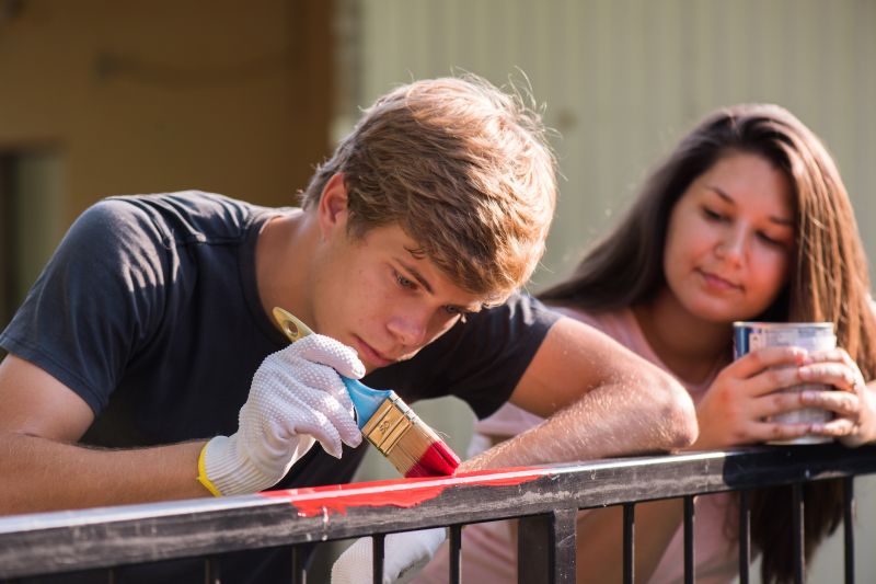 Wrought Iron Fence Painting